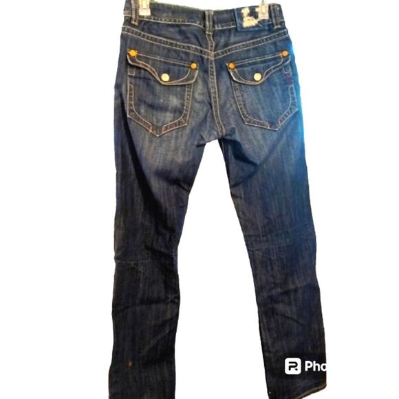 Mek Y2K Mens NEW YORK Denim 100% Cotton Dark Wash Jeans sz 32/34 - Picture 2 of 16